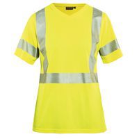 T-shirt ad alta visibilità da donna giallo fluorescente