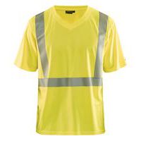 T-shirt anti-UV alta visibilità giallo fosforescente