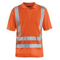 Polo anti-UV alta visibilità arancione fosforescente