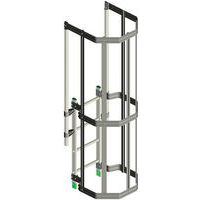 Supporto A V Per Scala – Distanziatore In Alluminio Leggero Con Gommini Antiscivolo, Apertura 640 Mm