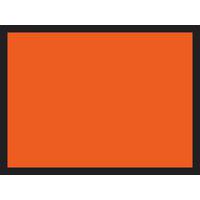 Cartello adesivo - pannello di pericolo arancio 40 x 30 cm