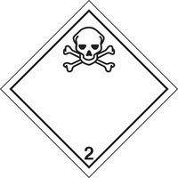Pericolo della classe 2 (Gas) Teschio