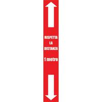 Adesivo da terra - Rispetta la distanza 1 mt