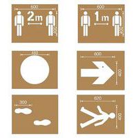 Kit stencil per distanziamento sociale - Ampère