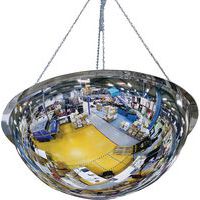 Specchio emisferico a mezza cupola Plexi+ - Visibilità a 360° - Fissaggio tramite magneti - Kaptorama