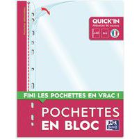 Busta perforata Quick'in bloc Oxford - Blocco da 40