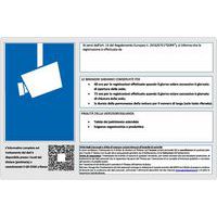 Cartello di videosorveglianza - Area Videosorvegliata con QR