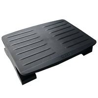 Poggiapiedi Ergonomico Chrysalis - 42x32 Cm, Nero, Inclinabile 3 Posizioni, Antiscivolo - Foto 3