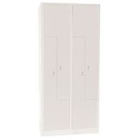 Armadietto in metallo, Tipo di guardaroba: Ante a L, Materiale: Acciaio, N. di scomparti/colonna: 2