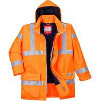 Parka antipioggia Bizflame multirischio arancione/nero - Portwest