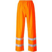 Pantaloni antipioggia Sealtex FR ad alta visibilità arancione/nero - Portwest