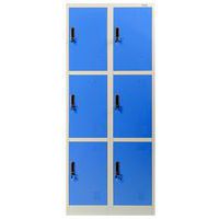 Armadietto in metallo a 6 scomparti blu - Manutan Expert