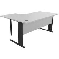 Scrivania compatta, Tipo di base: A forma di L, Montaggio: Da montare, Larghezza totale: 160 cm