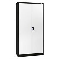 Armadio Metallico Con Serratura WOLTU - Ripiani Regolabili, Nero, 90x92x40 Cm - Foto 5