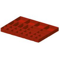 Divisorio per cassetti - 28 elementi - 75 mm - Fami