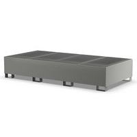 Vasca per 2 IBC 1400 L - con griglia zincata