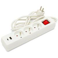 Multipresa NF con interruttore - Da 3 a 5 prese e USB - Velamp