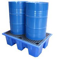 Vasca di raccolta DIBT 2 fusti con griglia - EMP