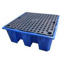 Vasca di raccolta DIBT 4 fusti con griglia - EMP