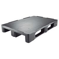 Lotto di 3 pallet con pianale liscio 800x1200x160mm - 3 pattini - MDM
