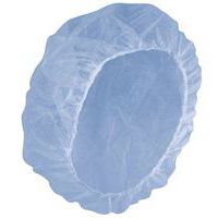 Cuffia usa e getta in PP azzurro - scatola da 100 pezzi