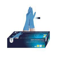 Guanti in nitrile monouso con polsino lungo - OneProtek