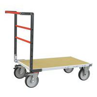 Carrello con sponda fissa e pianale in legno medio - Portata 600 kg - FIMM