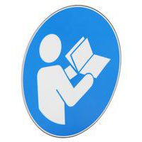 Cartello Consultare il manuale d'istruzioni - Manutan Expert