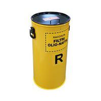 Contenitore in acciaio per filtri olio usati - 100 L
