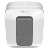 Distruggidocumenti LX25 bianco a taglio incrociato P4 - 6 fogli - 11,5L - Fellowes