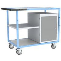 Carrello banco attrezzato con semi ripiano in lamiera - 250kg - FIMM