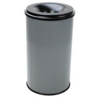 Pattumiera ignifuga Manutan Expert, Capacità: 50 L, Apertura: Intaglio, Materiale: Metallo