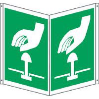 Cartello emergenza bifacciale quadrato - allarme antincendio