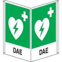 Cartello emergenza - bifacciale verticale - DAE