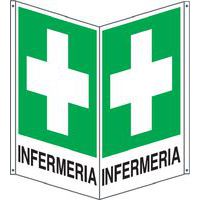 Cartello emergenza - bifacciale verticale - infermieria