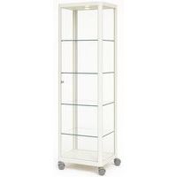 Vetrina espositiva a colonna su rotelle-50x50x200cm-Sarazino Vitrines