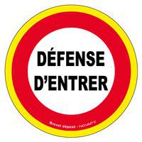 Cartello ad alta visibilità - Divieto di ingresso - Novap