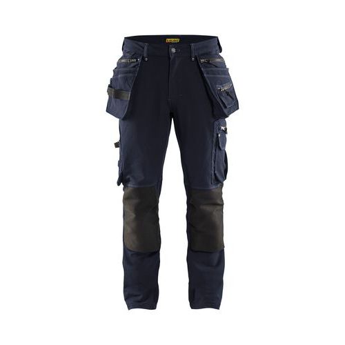 Pantalon X1900 stretch 4D marine foncé noir - Blåkläder