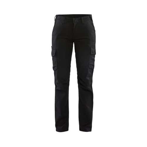 Pantalon industrie stretch 2D femme noir - Blåkläder
