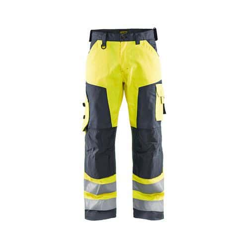 Pantalone alta visibilità giallo fluo grigio moyen - Blåkläder