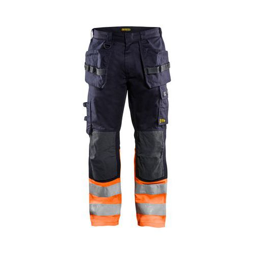 A925601 Borsa porta pantaloni industriale per ginocchiere 2D nero e giallo C44