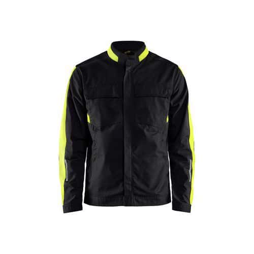 Veste industrial stretch 2D noir/jaune fluo - Blåkläder