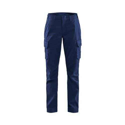 Pantalon industrie stretch 2D femme bleu fondé/bleu - Blåkläder