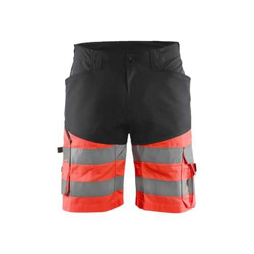Pantaloncini elasticizzati ad alta visibilità neri - Blåkläder