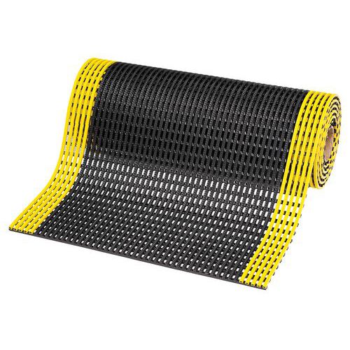 Griglia antiscivolo Flexdek resistente agli oli - L 60 - Nero/giallo - Notrax