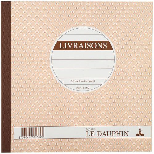 Blocchetto spedizioni con 50 foglietti in duplice copia di carta autocopiante Avena - Le Dauphin