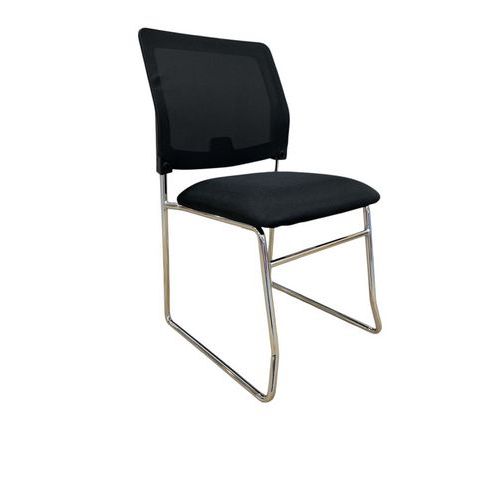 Sedia ricondizionata - Schienale in maglia nero