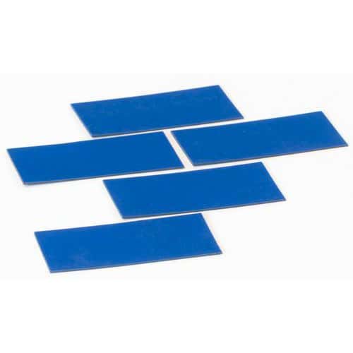 Kit di 5 magneti rettangolari blu - Smit Visual