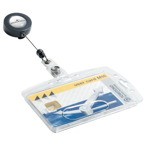 Porta-badge con carta magnetica - Con avvolgitore