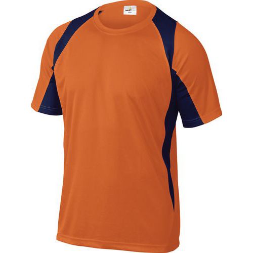 T-shirt da lavoro Bali - Arancione/blu